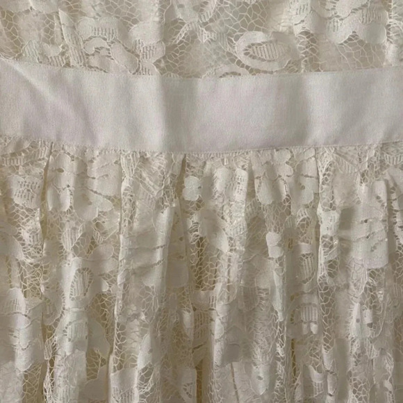 BB Dakota Retro Ivory Lace Adrift on a Cloud Fit & Flare Dress Size 6 Small - Picture 3 of 4